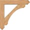 Ekena Millwork Legacy Arts and Crafts Smooth Bracket w/ Offset Brace, Western Red Cedar, 7 1/2"W x 40"D x 40"H BKT0806X40X40LEC03SWR - alternate 3